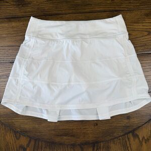 Lululemon Pace Rival Skirt White 4 Long